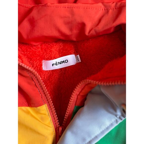 Colorblock Kids Ski Snowsuit by FENMO – Warm Winter One-Piece Outfit size 10 kid - Picture 3 of 11